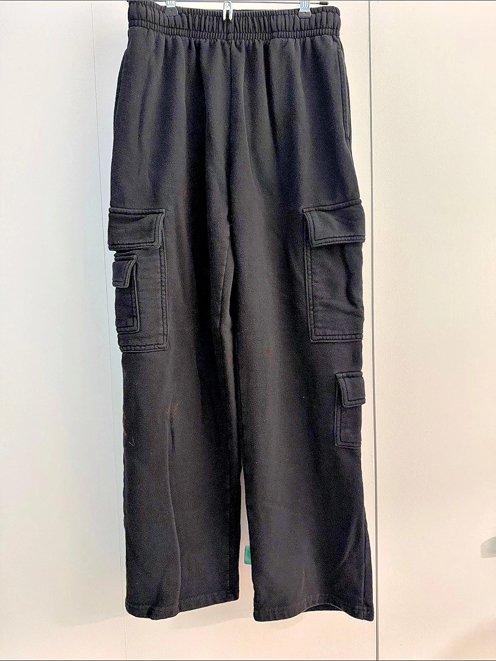 Garage Black Cargo Sweat Pants Size XS
